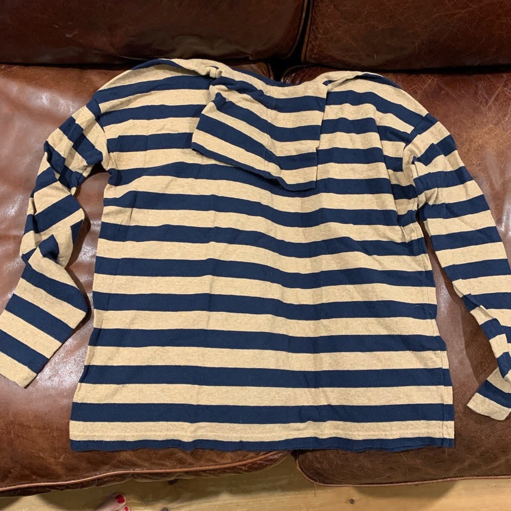 J. Crew striped turtleneck small